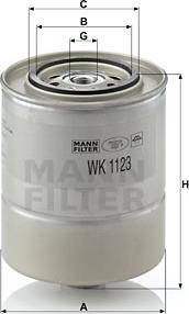 Mann-Filter WK 1123 - Filtro carburante www.autoricambit.com