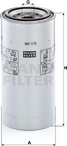 Mann-Filter WK 1175 x - Filtro carburante www.autoricambit.com