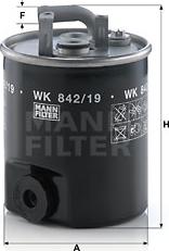 Mann-Filter WK 842/19 - Filtro carburante www.autoricambit.com