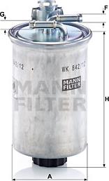 Mann-Filter WK 842/12 x - Filtro carburante www.autoricambit.com