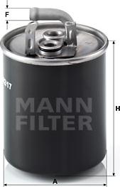 Mann-Filter WK 842/17 - Filtro carburante www.autoricambit.com