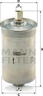 Mann-Filter WK 853/1 - Filtro carburante www.autoricambit.com