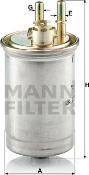 Mann-Filter WK 853/7 - Filtro carburante www.autoricambit.com