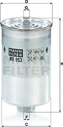 Mann-Filter WK 853 - Filtro carburante www.autoricambit.com