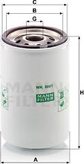 Mann-Filter WK 8001 - Filtro carburante www.autoricambit.com
