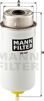 Mann-Filter WK 8104 - Filtro carburante www.autoricambit.com