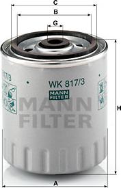 Mann-Filter WK 817/3 x - Filtro carburante www.autoricambit.com