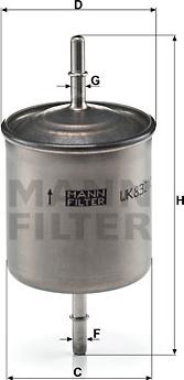 Mann-Filter WK 832/2 - Filtro carburante www.autoricambit.com