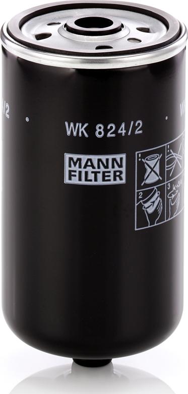 Mann-Filter WK 824/2 - Filtro carburante www.autoricambit.com