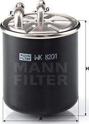 Mann-Filter WK 820/1 - Filtro carburante www.autoricambit.com