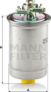 Mann-Filter WK 823 - Filtro carburante www.autoricambit.com