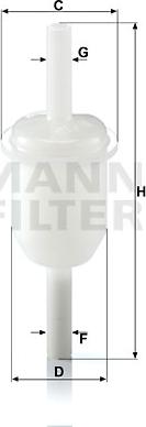 Mann-Filter WK 31/4 - Filtro carburante www.autoricambit.com