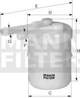 Mann-Filter WK 32/4 - Filtro carburante www.autoricambit.com