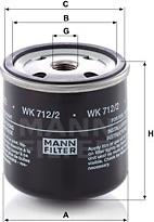 Mann-Filter WK 712/2 - Filtro carburante www.autoricambit.com