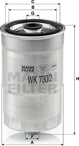 Mann-Filter WK 730/2 x - Filtro carburante www.autoricambit.com