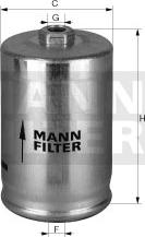 Mann-Filter WK 725/1 - Filtro carburante www.autoricambit.com