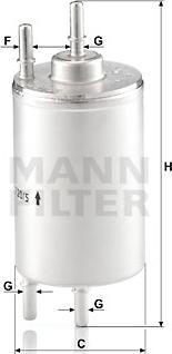 Mann-Filter WK 720/5 - Filtro carburante www.autoricambit.com