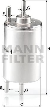 Mann-Filter WK 720/6 - Filtro carburante www.autoricambit.com