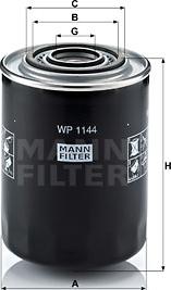 Mann-Filter WP 1144 - Filtro olio www.autoricambit.com