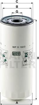 Mann-Filter WP 11 102/3 - Filtro olio www.autoricambit.com