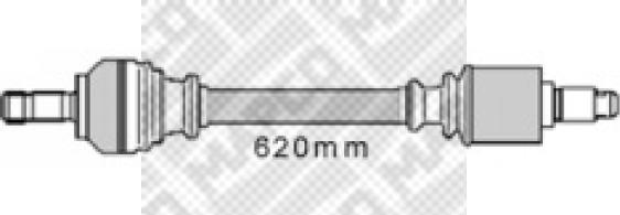 Mapco 16420 - Albero motore/Semiasse www.autoricambit.com