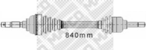 Mapco 16348 - Albero motore/Semiasse www.autoricambit.com