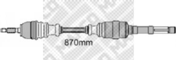 Mapco 16317 - Albero motore/Semiasse www.autoricambit.com