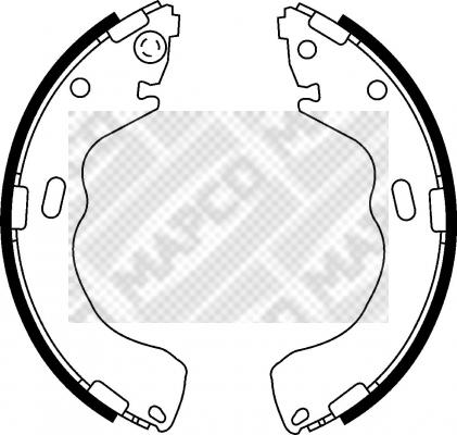 Mapco 8560 - Kit freno, freni a tamburo www.autoricambit.com