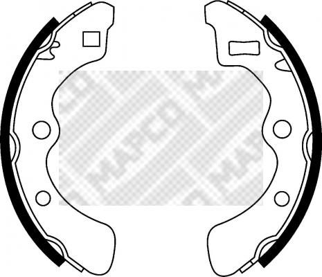 Mapco 8536 - Kit freno, freni a tamburo www.autoricambit.com