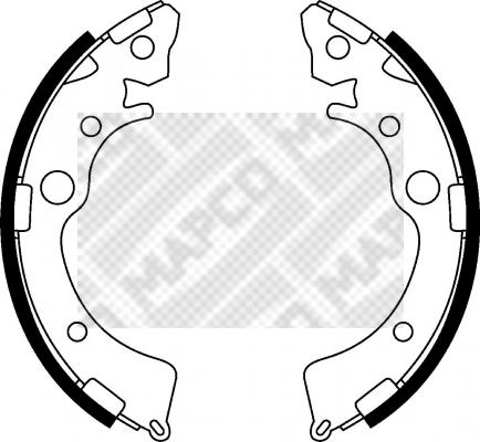 Mapco 8523 - Kit freno, freni a tamburo www.autoricambit.com