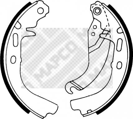 Mapco 8792 - Kit freno, freni a tamburo www.autoricambit.com