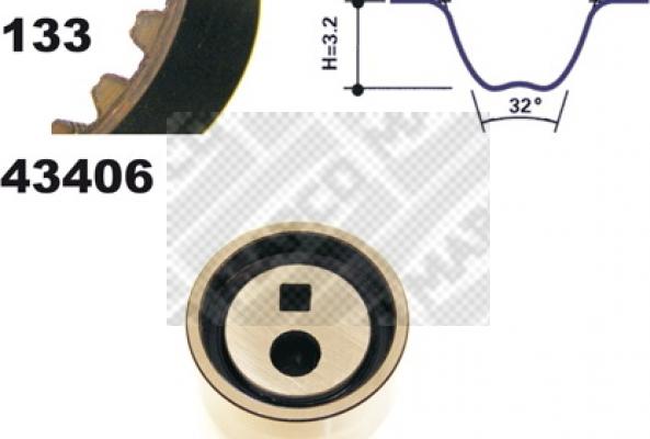 Mapco 23406 - Kit cinghie dentate www.autoricambit.com