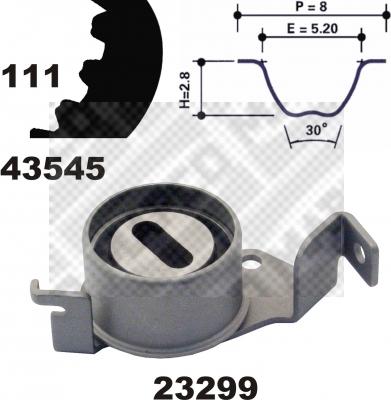 Mapco 23545 - Kit cinghie dentate www.autoricambit.com