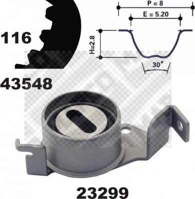 Mapco 23548 - Kit cinghie dentate www.autoricambit.com