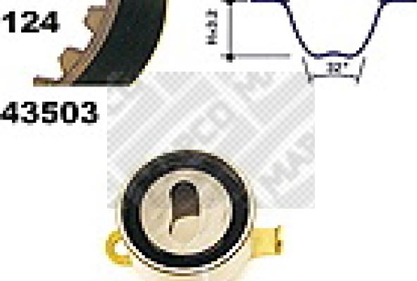 Mapco 23503 - Kit cinghie dentate www.autoricambit.com