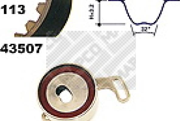 Mapco 23507 - Kit cinghie dentate www.autoricambit.com