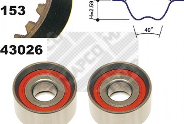 Mapco 23026 - Kit cinghie dentate www.autoricambit.com