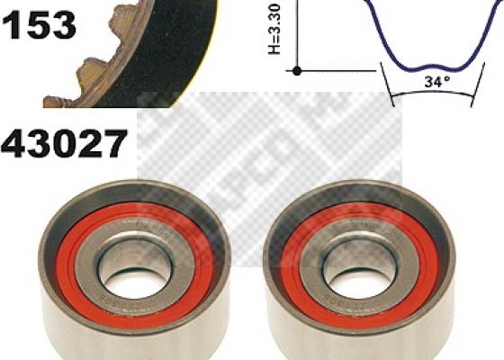 Mapco 23027 - Kit cinghie dentate www.autoricambit.com