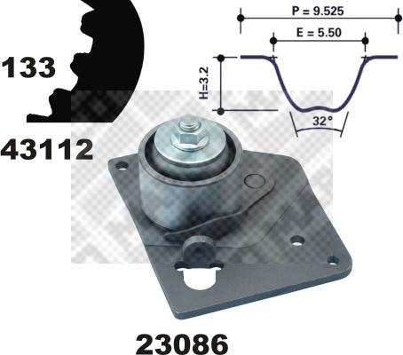 Mapco 23103 - Kit cinghie dentate www.autoricambit.com