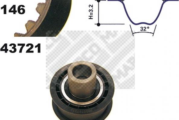 Mapco 23721 - Kit cinghie dentate www.autoricambit.com