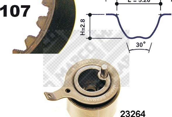 Mapco 73537 - Kit cinghie dentate www.autoricambit.com