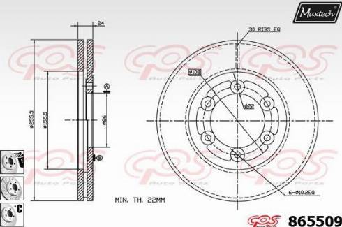 Japanparts 6003305 - Discofreno www.autoricambit.com