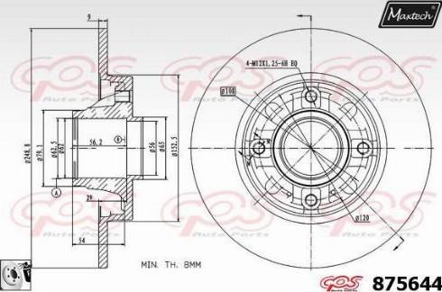 Mintex MDC2121C - Discofreno www.autoricambit.com