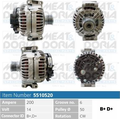 Meat & Doria 5510520 - Alternatore www.autoricambit.com