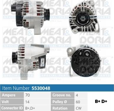 Meat & Doria 5530048 - Alternatore www.autoricambit.com