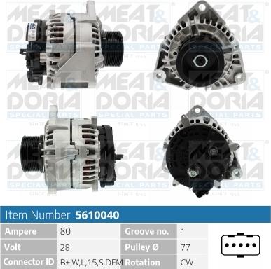 Meat & Doria 5610040 - Alternatore www.autoricambit.com