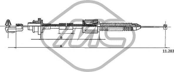 Metalcaucho 83178 - Cavo acceleratore www.autoricambit.com