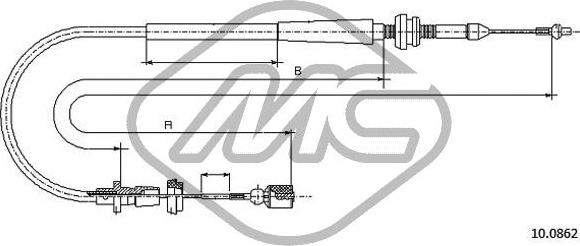 Metalcaucho 83824 - Cavo acceleratore www.autoricambit.com