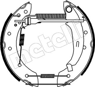 Metelli 51-0095 - Kit freno, freni a tamburo www.autoricambit.com