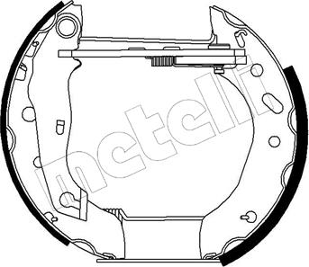 Metelli 51-0192 - Kit freno, freni a tamburo www.autoricambit.com